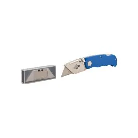 Folding knife with 10 spare blades