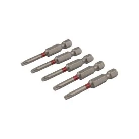 Torx screw bit 50 mm TX-15 red 5 pieces
