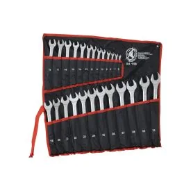 Open-end ring wrench set 25 pieces