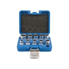 Socket set 1/2" 10-piece inch