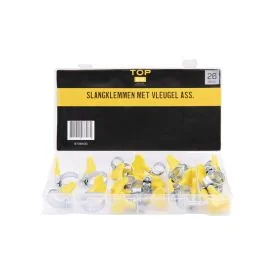 Hose clamps with wing assortment box 26 pieces - TOPGEAR