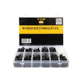 Interior mounting clips assortment box 350-piece TOPGEAR