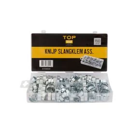 Squeeze hose clamp assortment 150 pieces TOPGEAR