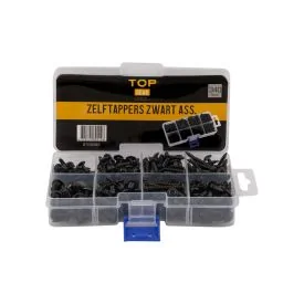 Self-tapping tools black range 340 pieces TOPGEAR