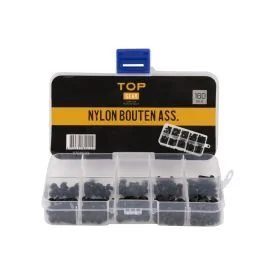 Nylon bolt assortment 160-piece TOPEAR