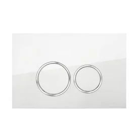 Control panel white gloss for Geberit Duofix UP320