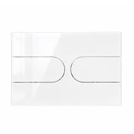 Bedienplatte RD – Glas – Weiß – für Geberit Duofix UP320 UP720 – WAHLBACH