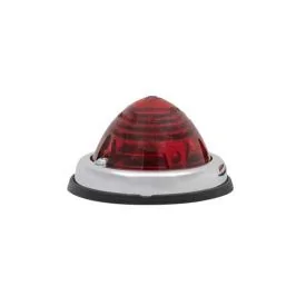Positionsleuchte rot mit Chrom rund 70 mm