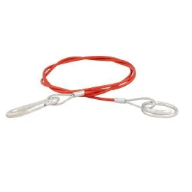 Abreißseil mit Öse und Haken 100 cm rot – TRAILERGEAR