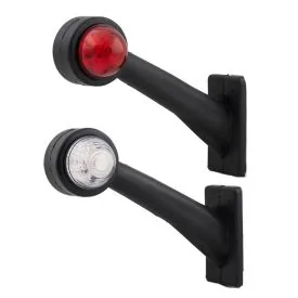 LED-Begrenzungsleuchten-Set rot/weiß 16 cm L+R – TRAILERGEAR
