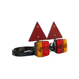 Magnetisches Beleuchtungsset mit reflektierendem Dreieck 7-polig - TRAILERGEAR