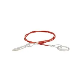 Abreißseil mit Öse und Haken 150 cm rot – TRAILERGEAR