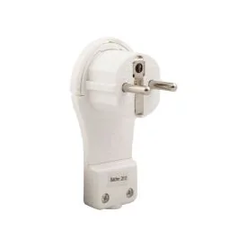 Stecker extra flach weiß