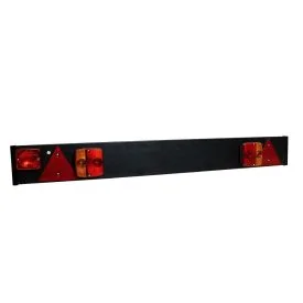 Lichtleiste 120 cm schwarz mit Nebelleuchte 9 m Kabel 7-polig - TRAILERGEAR