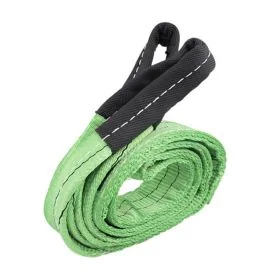 Hebeband 2 Tonnen, grün, 2 Meter, doppellagig, Schlaufen - TRAILERGEAR