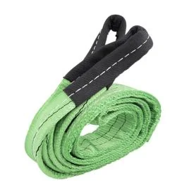 Hebeband 2 Tonnen, grün, 3 Meter, doppellagig, Schlaufen - TRAILERGEAR