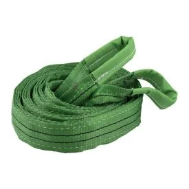 Hebeband 2 Tonnen, grün, 5 Meter, doppellagig, Schlaufen - TRAILERGEAR
