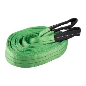 Hebeband 2 Tonnen, grün, 6 Meter, doppellagig, Schlaufen - TRAILERGEAR