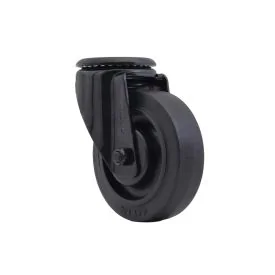 Lenkrolle Ø100 mm mit Bolzenloch TPR Schwarz - TARSUS