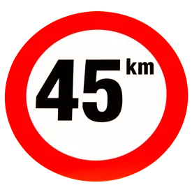 Sticker 45 km