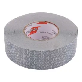 Reflective tape 50 m gray