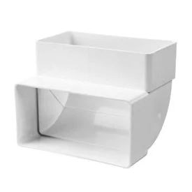 Flat duct 110x54mm bend vertical