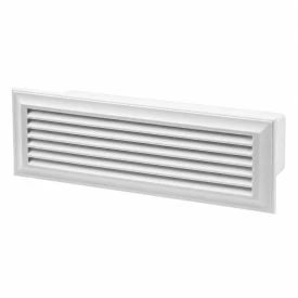 Flacher Lüftungskanal 220x54 mm PVC-Wandgitter