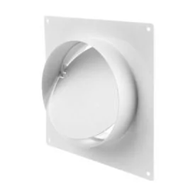 Ventilation tube wall connector with non-return valve Ø150 mm