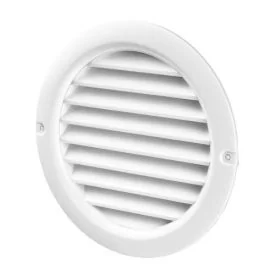Adjustable louvre vent white Ø100 mm