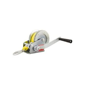 Hand winch unbraked - with strap and hook 540 kg