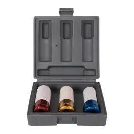 Socket set 3-piece 17-19-21 mm