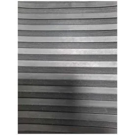 Rubber mat #2 line coarse per meter