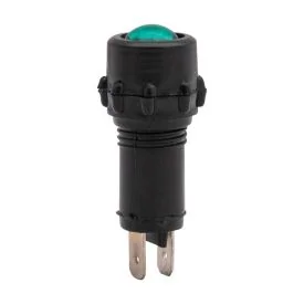 Indicator light LED green 12V
