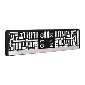 License plate holder chrome