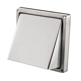 Stainless steel air cowl vent 180x180 mm for ventilation tube Ø150 mm