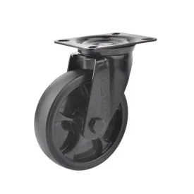 Lenkrolle 125 mm 120 kg TPR-Gummirad schwarz - TARSUS