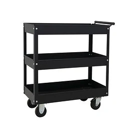 Tool trolley open black