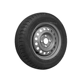 Complete trailer wheel 185/65R14 stitch 4x100 retreaded tire