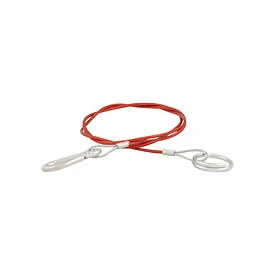 Abreißseil mit Öse und Haken 150 cm rot – TRAILERGEAR