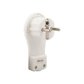 Stecker extra flach weiß