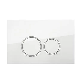 Control panel white gloss for Geberit Duofix UP320