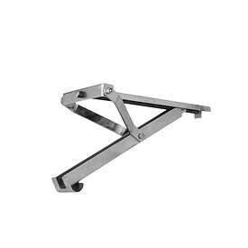 Swing-out support for caravan