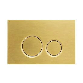 Bedienplatte BC – Gebürstetes Gold – für Geberit Duofix UP320 UP720 – WAHLBACH