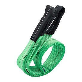 Hebeband 2 Tonnen, grün, 1 Meter, doppellagig, Schlaufen - TRAILERGEAR