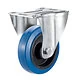 Fixed castor 160 mm rubber blue - TARSUS