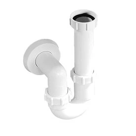 Siphon white for utility sinks