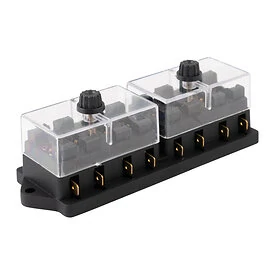 Fuse box for 8 fuses