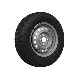 Complete trailer wheel 185/70 R13 stitch 4x100 retreaded tire