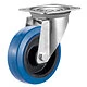 Swivel wheel 160 mm rubber blue - TARSUS