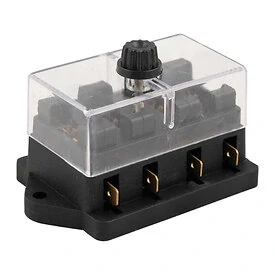 Fuse box for 4 fuses